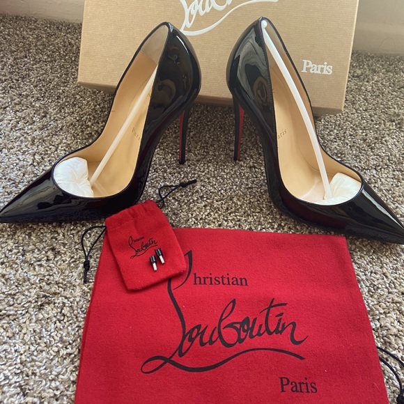 NEW CHRISTIAN LOUBOUTIN SO KATE 120 PATTENT - Picture 1 of 5